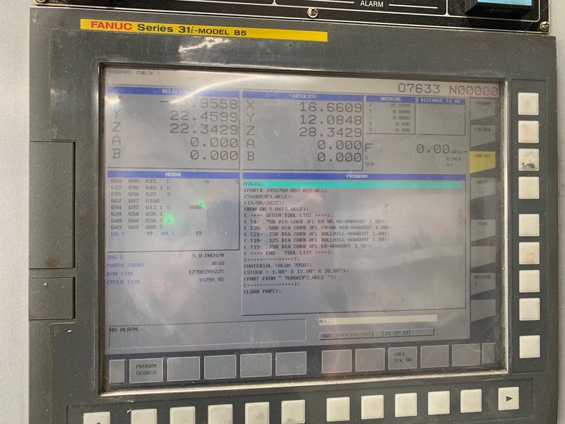 2014 Toyoda Wele UA-2090 5 Axis Machining Center Universal Machining Center