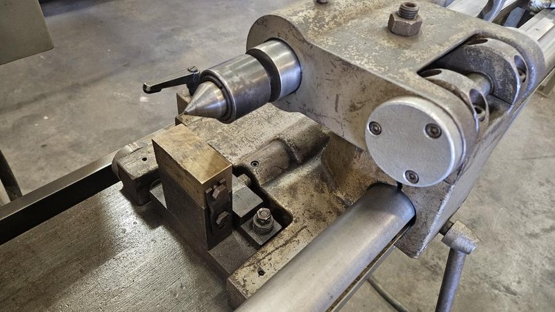 Eitel RP-40 Hydraulic Straightening Press, With Rolling Fixture, Table Extensions, New 1986, Nice Condition
