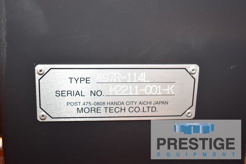 Moretech 497R-114L Chip Conveyor, Brand New, Never Used! 16.5" Width, 70" Length, 1.3 HP,  S/N M2211-001-K, #32912