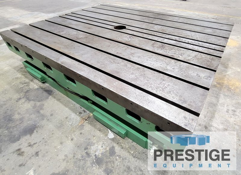 96" x 120" G&L Hydrostatic Table, 75,000 Lb. Capacity, 90 Deg. Pos., Power Clamping, #27645