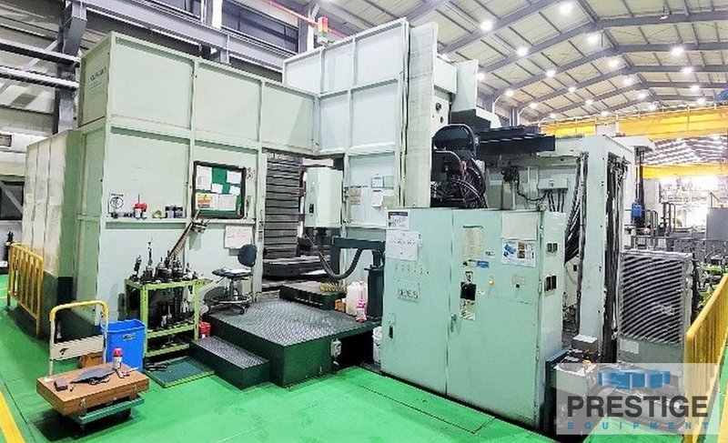 Kuracki KBH-22, 7.87" Spl., 8K RPM, X-118", Y-90", 60 ATC, 86"x76" B-Axis Table, 44K Tbl Cpty,  Fanuc 16i-M, #32463