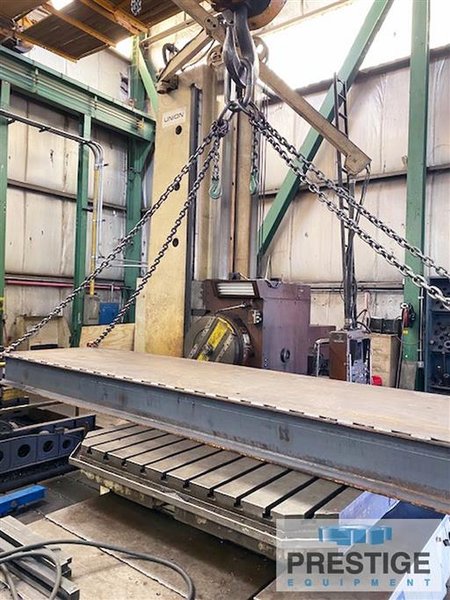 Union BFP130,  5.12", X-220", Y-119" Heidenahin CNC, 86" x 86" Tos Table, Facing Head, Spindle Support, #31978