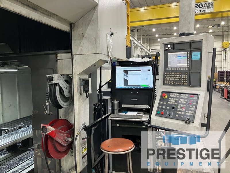 YCM DCV6030 BF, X-220", Y-120", Z-40", 236" x 118" Table, 6K RPM, 60-ATC, ACC, Angle Head, TSC, Fanuc 200FB, #43317