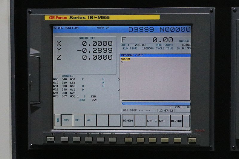 Fadal  VMC 4020 HT CNC Vertical Machining Center, Fanuc control, 10,000 RPM - New: 2004