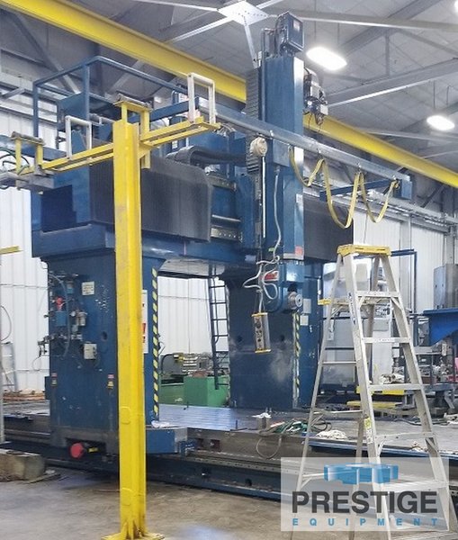 HENRI Model GICAMILL CNC Gantry Mill, X-312", Y-126", Z-45", 2-Axis Head, 18K RPM, Fanuc 15M, #26623