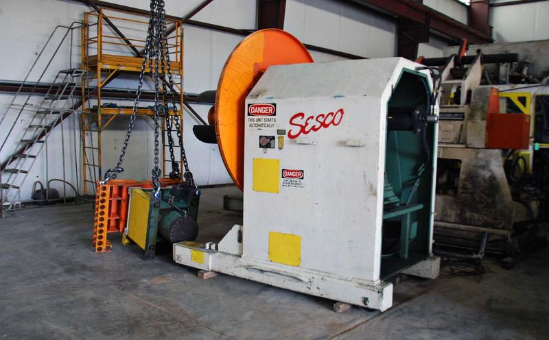 30,000 Lb. x 36″ SESCO Coil Reel and Car