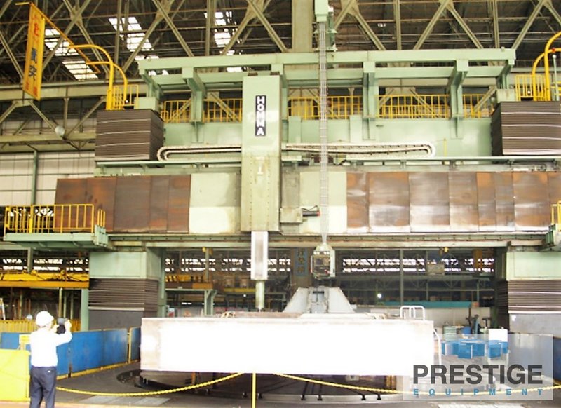 275"/ 354" Homma HTM 7.0/9.0 Gantry Travel, Milling, 157" Work Ht., 275" Table, 200 HP, Fanuc CNC, #31684