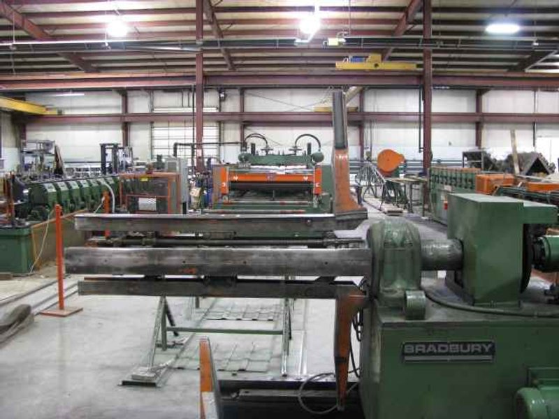 10 Stand x 3" x 54" BRADBURY M3 Ribbed Panel Rollform Line