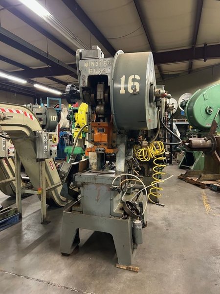 22 Ton Minster Press, Model B1-22 Fixed Base, S/N 22071, 1" Stroke, 0-700 SPM, 2" Slide Adj, 10.25" SH, STK# 1590