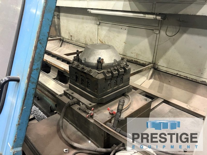 36" x 314" Binns & Berry, 3-Way Bed, Fanuc 0iTC Control, 27" 4-Jaw Chuck, 4-Pos. Turret, 49 HP, #43853