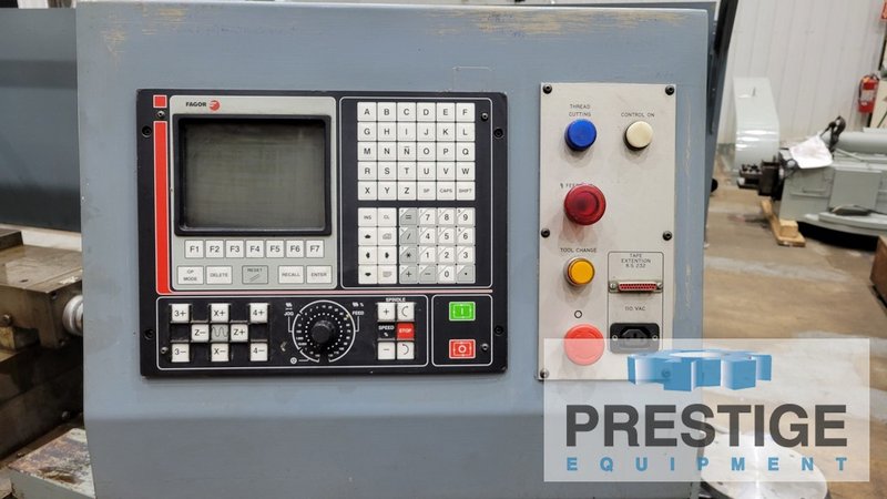 Binns & Berry Data 90-850, 33.46" x 118" ,14.5" Spindle Hole, Fagor CNC, 28" Front & Rear Chucks, Tailstock, #43196