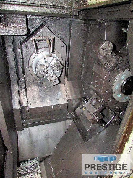 Okuma LFS10-2SP, 8.6" Swing, 3.9" Machining Length, 6" Chuck, Parts Loader, OSP-U100L CNC, #32336