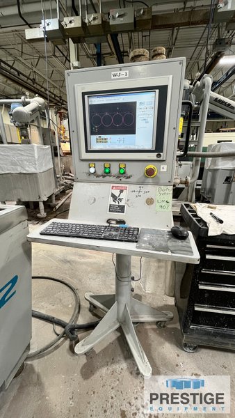Flow 4' x 4' Mach 2 1313b, 50" x 50", 60,000 PSI, 30 HP, Flowmaster PC, Intensifier Pump, 500 Lb. Hopper, 2014, #44008