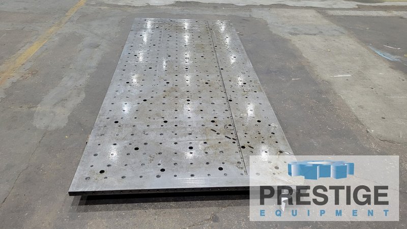 125.5" x 54.5" x 1.5" Drilled & Tapped Steel Fixture Plate, #43889