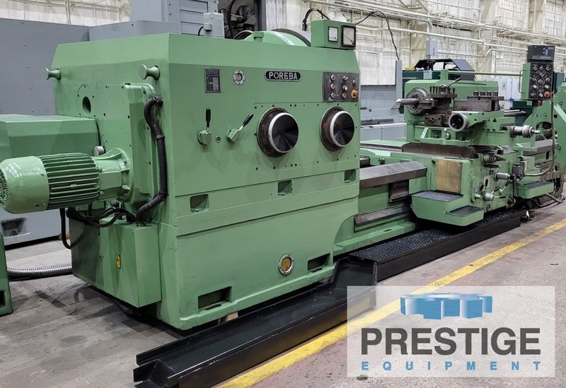 49" X 118" Poreba TCG125, 40 Ton Capacity, Inch/Metric Threading, Steady Rest,  Follow Rest, 100 HP #43238