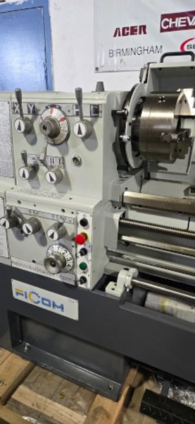 18" x 40" cc, FICOM, #L1840, 3J, 4J, FP, SR, FR, CL, DRO, QCTP, 7.5 HP, New   Our stock number: 7200