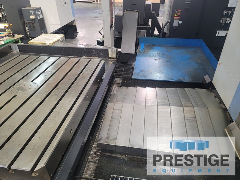 Doosan DBC-110, X-98", Y-78", Z-59", W-21.6", 4.33" Spl. dia., 4,000 RPM, 60-ATC, C.T.S, Fanuc 31i CNC, 2018, #43008