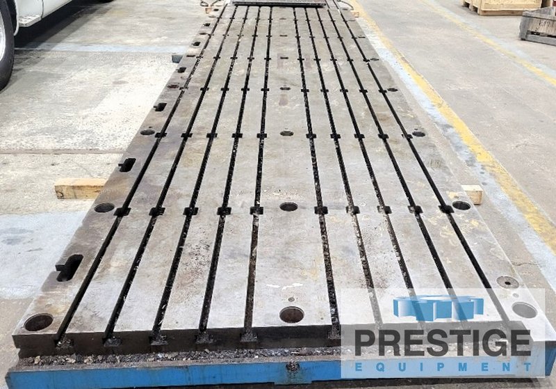 72" x 252" x 7" T-Slotted Floor Plate, Cast Iron Construction, #43738