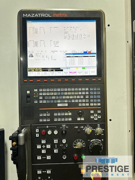 Mazak e1550V10/2 5-Axis, X-74",Y-61", Z-53", Head Tilt, 2 APC, 80 ATC, Matrix-2 CNC, 2010, #43121