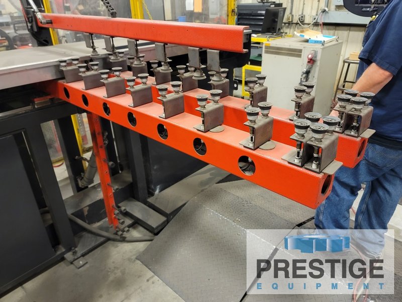 Amada HG2204RH, 220 Ton x 14' 8-Axis CNC,  6-Axis Yaskawa Robotic Manipulator, Part Handling Fixtures, 2011, #32512