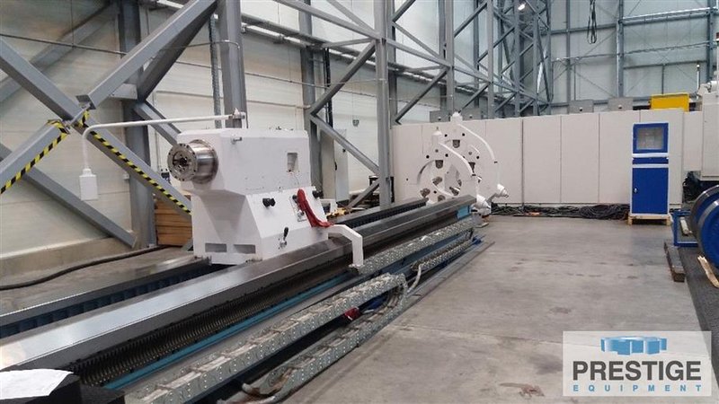 Poreba TCG-160 x 10M, 63" Swing, 393" Centers, Inch/Metric Threading, 100 HP, 63" 4-Jaw Chuck, Refurbished 2015, #32445