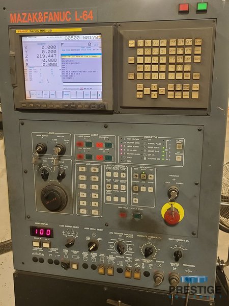 2500 Watt Mazak  Space Gear U44, 50" x 50", Mazak/Fanuc L-64 CNC, Rotary Axis, New 2007, #31335