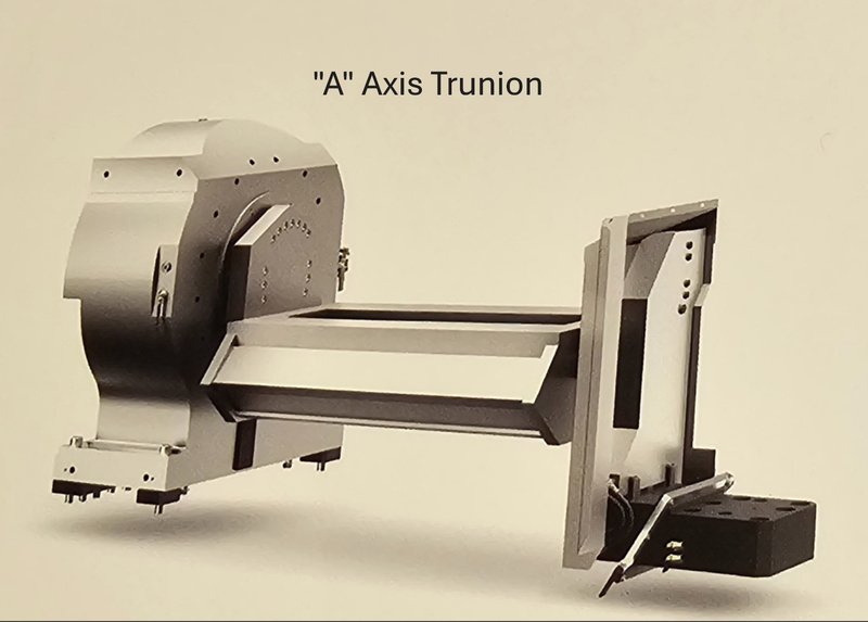 Comau, Model Urane 25, Linear Drives, 4-Axis "A" Axis, Tilting Trunion 1014mm x 850mm - 40 RPM, HSK A63, 18,000RPM, 30/37Kw, 40 Pocket ATC, Tool Change Time 3.7 sec. (18 Units)