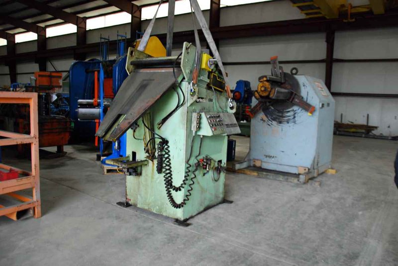 7,000 Lb. PERFECTO Single Uncoiler w/Coil Car & Flattener