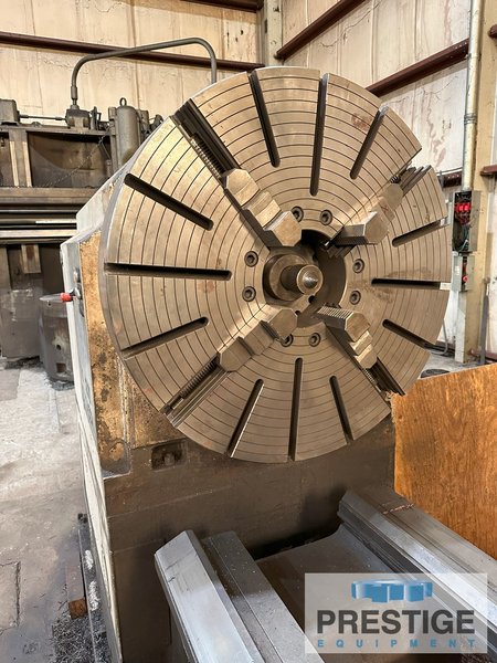 Tacchi HS 1200,  53" Swing x 157"/236" Centers, Fanuc Oi-TD, 40" 4-Jaw Chuck, Chip Convyeor, Rebuilt 2013, #32879