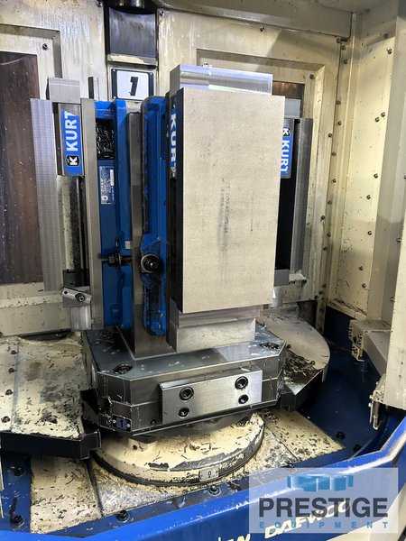 Doosan DHP-4000, X-23", Y22", Z-23", 1 Deg. Indexing, 15" x 15" Pallet, 2-APC, 60-ATC, Fanuc 18i-MB CNC, 2006, #43865