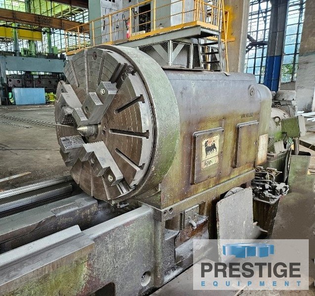 Wohlenberg VDF, 44" Swing, 708" C.C, 32.6" Over Carriage, 31.5 Ton Weight Cap., Siemens 820T CNC, #43356
