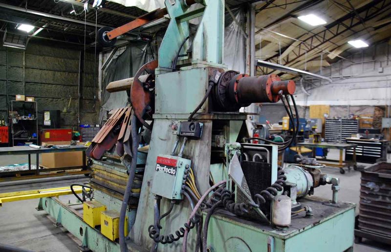 7,000 Lb. PERFECTO Single Uncoiler w/Coil Car & Flattener