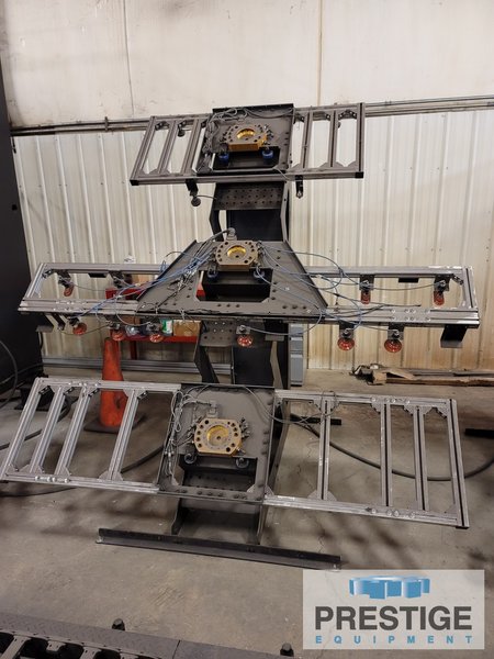 Amada HG2204RH, 220 Ton x 14' 8-Axis CNC,  6-Axis Yaskawa Robotic Manipulator, Part Handling Fixtures, 2011, #32512