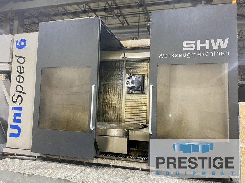 SHW UniSpeed/6, X-118", Y-51", Z-51", C-Axis, A-Axis,  63" dia. B-Axis, 118" x 63" Table, Siemens 840D/SL, 2014 #43462