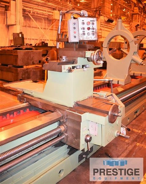 Guruptze Super-BT, 63" Swing, 74" in Gap, 393" C.C,  400 RPM, 39.37" 4-Jaw Chuck, Threading, 50HP, #31518