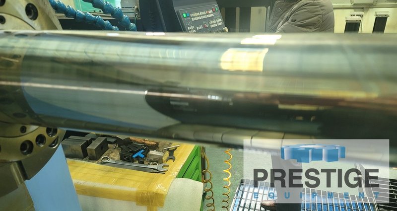 Doosan DBC-110, X-98", Y-78", Z-59", W-21.6", 4.33" Spl. dia., 4,000 RPM, 60-ATC, C.T.S, Fanuc 31i CNC, 2018, #43008