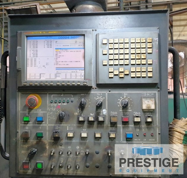 5.12" Doosan DB130CX, X-118", Y-78", W-63", Z-27.5", 70" x 63" Tbl, 60 ATC, CTS, Fanuc 18iMB, 2007, #43755
