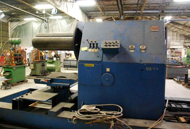 20,000 Lb. x 36″ AMERICAN STEEL LINE Single Uncoiler w/Coil Car
