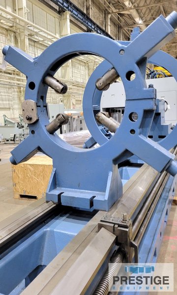 Guruptze Super-BT, 63" Swing, 75" in Gap, 314" CC,  400 RPM, 39.37" 4-Jaw Chuck, Threading, Taper Attach., 50HP, #31649