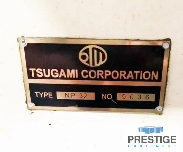 Tsugami NP-32, 1.26" Diameter, Twin 8-Position Turrets, Live Milling, Pickoff, LNS Bar Feed, Fanuc 0T S/N 9036, #29774