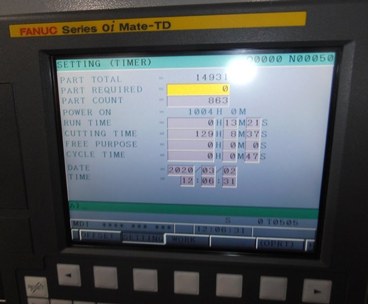 Tsugami C300H-XZ, Fanuc 0i Mate-TD, 80-6,000 RPM, 7.3/10 Hp, 1.5" Max. Bar Cap, 5C Hyd. Collet Chk, 4.5"x20.5" Tool Stage, Parts Catcher, Parts Conveyor, Misc Tool Holders, Coolant Manifold, 2015, Put In Service 2017, 129 Hours, Aluminum and Plastic