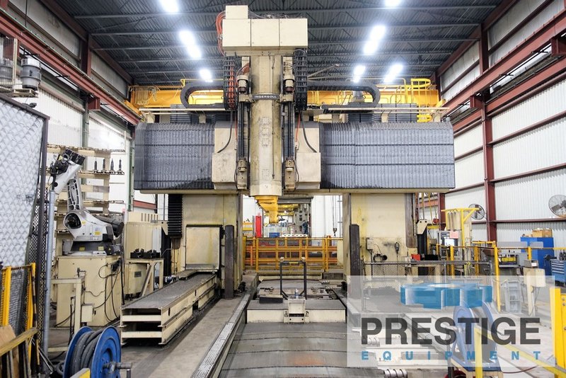 Ingersoll 5-Axis Bridge Mill, ATC, AAC, Pallet Shuttle, X-393", 98" x 196" Pallets,  Siemens 840D, 2007, #32608
