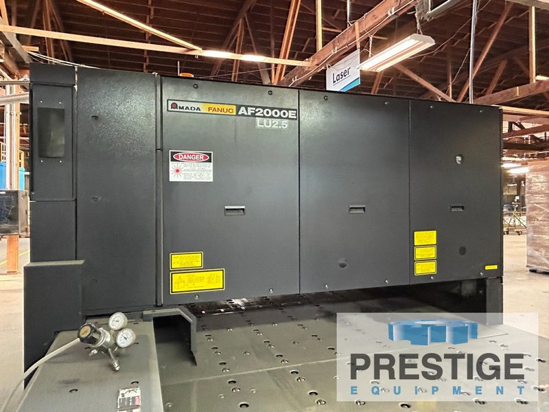 Amada Pulsar LC 2415A4NT, Fanuc NT CNC, 2,000 Watt, 61" x 99" Travel, Chiller, Dust Collector,  2008, #43056