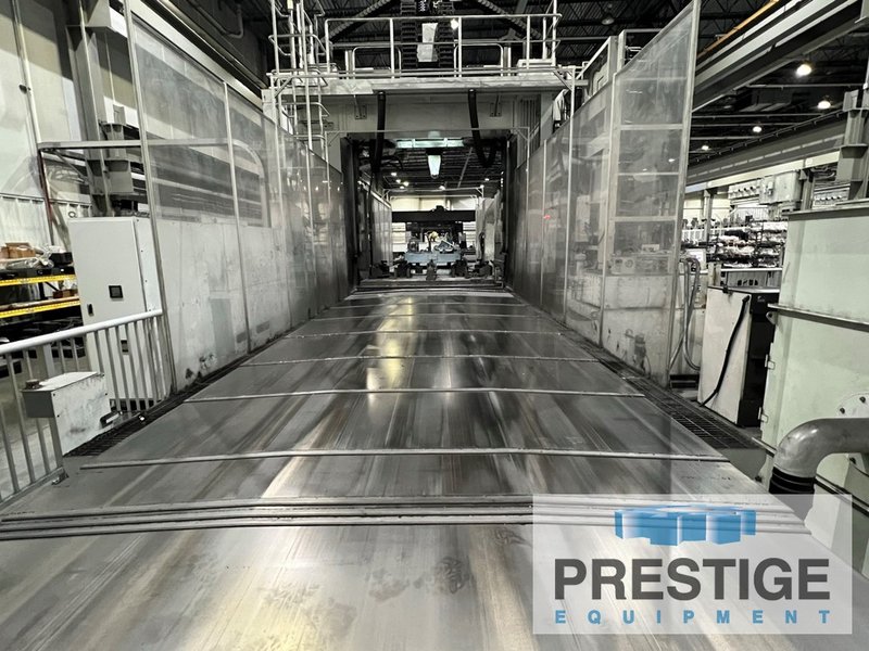 Toshiba MPC-3180B 5-Face Mill, X-354", Y-154", (2) 106" x 315" Pallets, Fanuc 30iB, 180-ATC, 3 Angle Heads, 2012 #32565