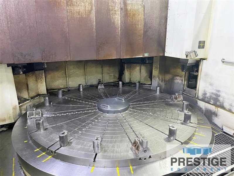118" You Ji VTL3000ATC, 16 ATC, 141.7" Swing, 1-120 RPM, Chip Conveyor, 100 HP, Fanuc 18T CNC, 2008, #32207