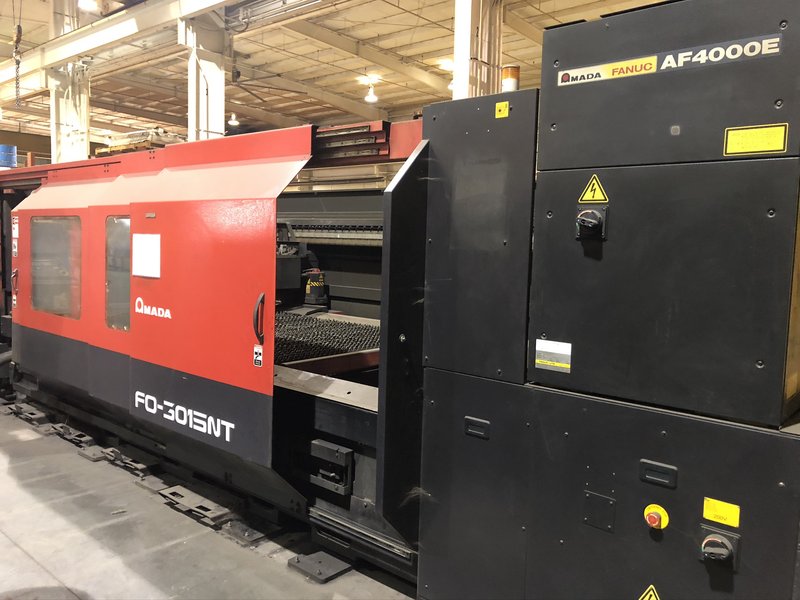 2005 Amada FO3015 NT, 5x10, 4000 Watt Co2 Flying Optic Laser