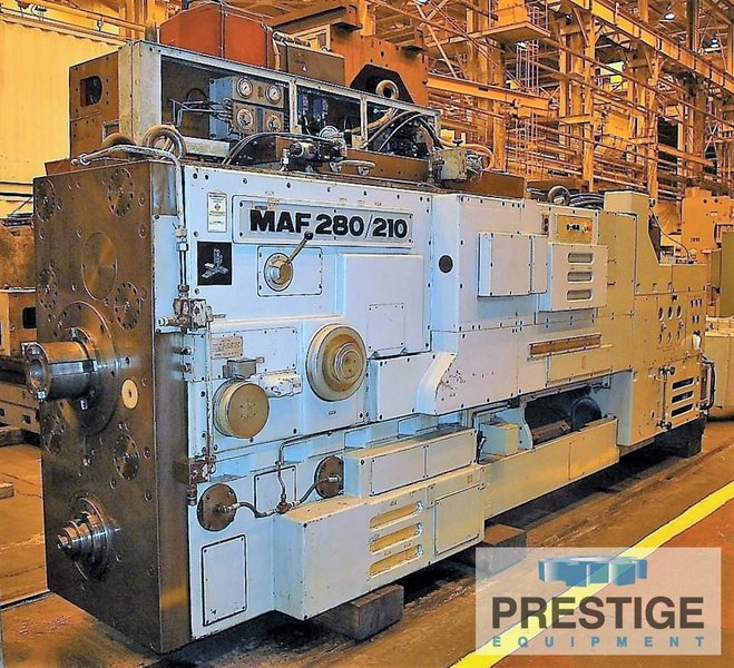 Mitsubishi MAF 280/210, 8.27" Spdl, X-492", Y-236", Z-90", 2800 RPM, Facing Head , 100 HP, Siemens 840D, #32218