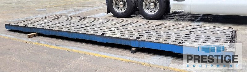 72" x 252" x 7" T-Slotted Floor Plate, Cast Iron Construction, #43738