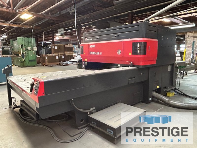 Amada Pulsar LC 2415A4NT, Fanuc NT CNC, 2,000 Watt, 61" x 99" Travel, Chiller, Dust Collector,  2008, #43056