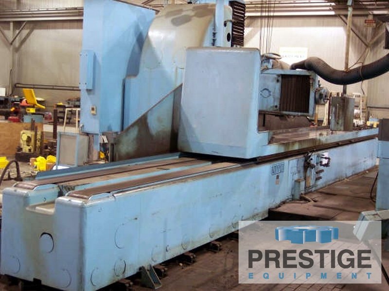35" x 193" Thompson Nippei, 30 HP Grinding Head. 75 HP Auxiliary Head, Incremental Downfeed, Coolant, #32903
